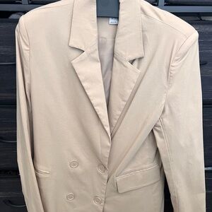 Beige Work Blazer